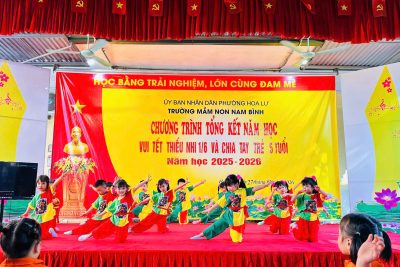 TRƯỜNG MẦM NON NAM BÌNH TỔ CHỨC CHƯƠNG TRÌNH TỔNG KẾT NĂM HỌC 2025 – 2026, VUI TẾT THIẾU NHI 1/6 VÀ CHIA TAY TRẺ 5 TUỔI RA TRƯỜNG